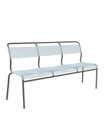 Schaffner Säntis Banc Spaghetti 3 places sans accoudoirs Bleu Pastel 51 Graphite 73 