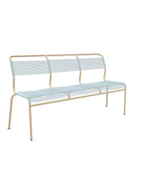 Schaffner Säntis Banc Spaghetti 3 places sans accoudoirs Bleu Pastel 51 Marron Pastel 83 