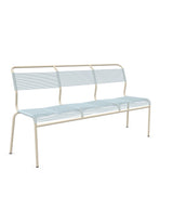 Schaffner Säntis Banc Spaghetti 3 places sans accoudoirs Bleu Pastel 51 Sable Pastel 15 