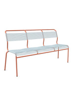 Schaffner Säntis Banc Spaghetti 3 places sans accoudoirs Bleu Pastel 51 Terracotta 84 