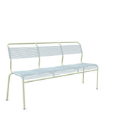 Schaffner Säntis Banc Spaghetti 3 places sans accoudoirs Bleu Pastel 51 Vert Pastel 64 