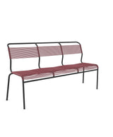 Schaffner Säntis Banc Spaghetti 3 places sans accoudoirs Bordeaux 38 Anthracite 77 