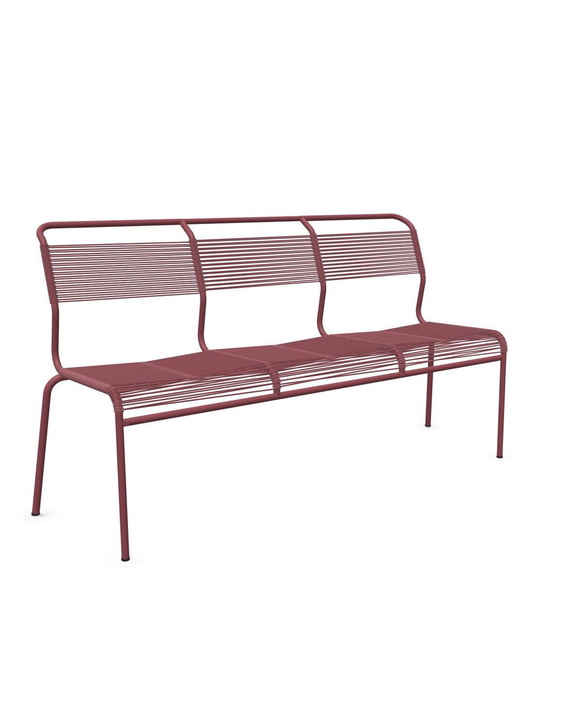 Schaffner Säntis Banc Spaghetti 3 places sans accoudoirs Bordeaux 38 Bordeaux 38 