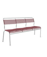 Schaffner Säntis Banc Spaghetti 3 places sans accoudoirs Bordeaux 38 Galvanisé à chaud 02 