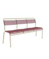Schaffner Säntis Banc Spaghetti 3 places sans accoudoirs Bordeaux 38 Marron Pastel 83 