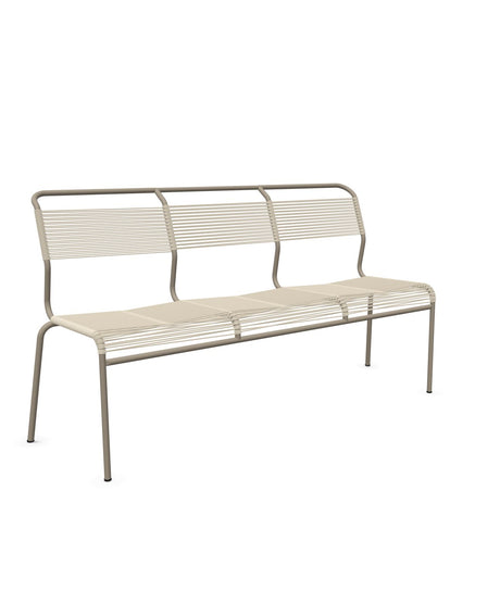 Schaffner Säntis Banc Spaghetti 3 places sans accoudoirs Sable Pastel 15 Champagne 85 