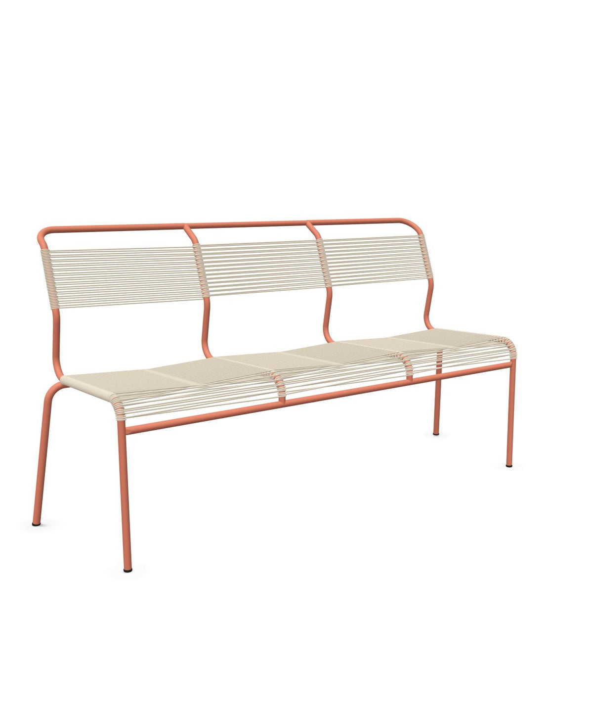 Schaffner Säntis Banc Spaghetti 3 places sans accoudoirs Sable Pastel 15 Terracotta 84 