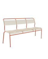 Schaffner Säntis Banc Spaghetti 3 places sans accoudoirs Sable Pastel 15 Terracotta 84 