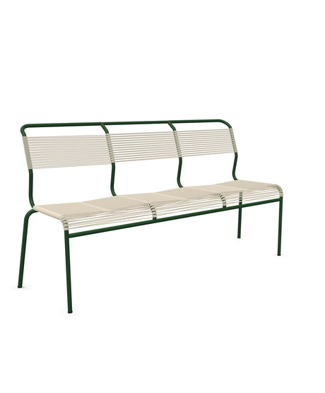 Schaffner Säntis Banc Spaghetti 3 places sans accoudoirs Sable Pastel 15 Vert Sapin 66 