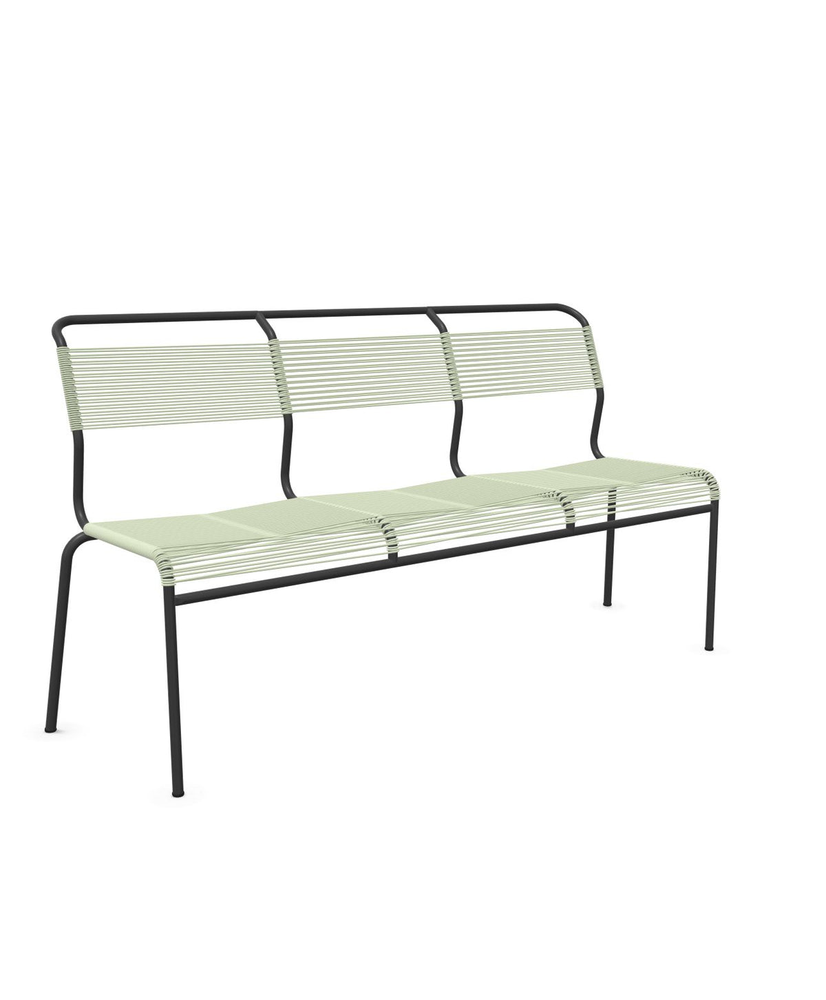 Schaffner Säntis Banc Spaghetti 3 places sans accoudoirs Vert Pastel 64 Anthracite 77 