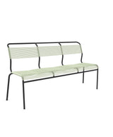Schaffner Säntis Banc Spaghetti 3 places sans accoudoirs Vert Pastel 64 Anthracite 77 