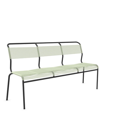 Schaffner Säntis Banc Spaghetti 3 places sans accoudoirs Vert Pastel 64 Anthracite 77 