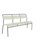 Schaffner Säntis Banc Spaghetti 3 places sans accoudoirs Vert Pastel 64 Graphite 73 
