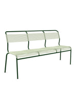 Schaffner Säntis Banc Spaghetti 3 places sans accoudoirs Vert Pastel 64 Vert Sapin 66 