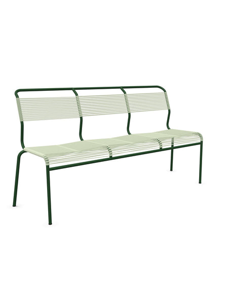 Schaffner Säntis Banc Spaghetti 3 places sans accoudoirs Vert Pastel 64 Vert Sapin 66 