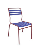 Schaffner Säntis Chaise à lattes Bleu 53 Bordeaux 38 