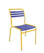 Schaffner Säntis Chaise à lattes Bleu 53 Jaune 11 