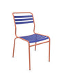 Schaffner Säntis Chaise à lattes Bleu 53 Terracotta 84 