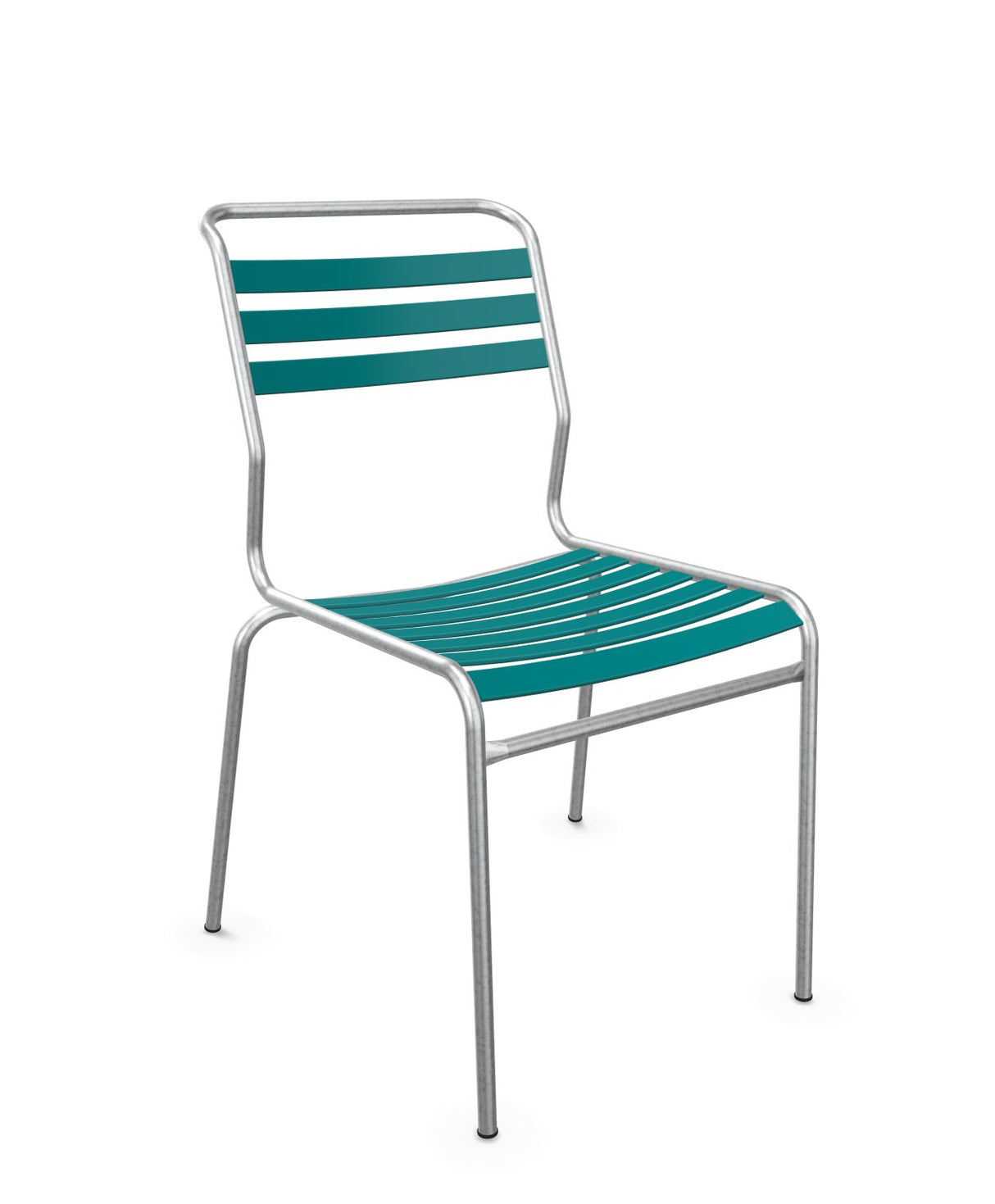 Schaffner Säntis Chaise à lattes Bleu Kali 56 Galvanisé à chaud 02 