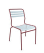 Schaffner Säntis Chaise à lattes Bleu Pastel 51 Bordeaux 38 