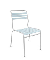 Schaffner Säntis Chaise à lattes Bleu Pastel 51 Gris Argent 78 