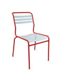 Schaffner Säntis Chaise à lattes Bleu Pastel 51 Rouge 30 