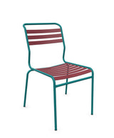 Schaffner Säntis Chaise à lattes Bordeaux 38 Bleu Kali 56 