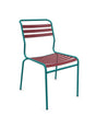 Schaffner Säntis Chaise à lattes Bordeaux 38 Bleu Kali 56 