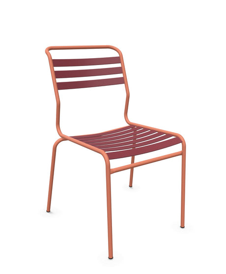 Schaffner Säntis Chaise à lattes Bordeaux 38 Terracotta 84 