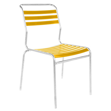 Schaffner Säntis Chaise à lattes GALAXUS Galvanisé à chaud 02 / jaune 11 