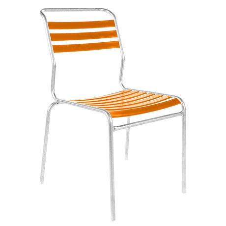 Schaffner Säntis Chaise à lattes GALAXUS Galvanisé à chaud 02 / orange 13 