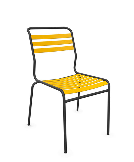 Schaffner Säntis Chaise à lattes Jaune 11 Anthracite 77 