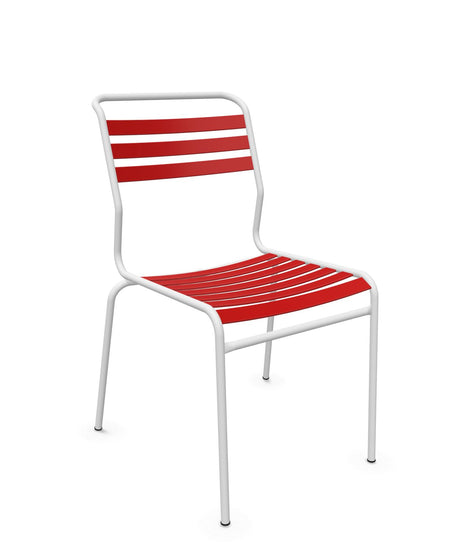 Schaffner Säntis Chaise à lattes Rouge 30 Blanc 90 