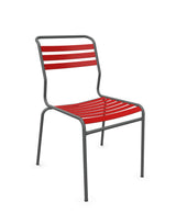 Schaffner Säntis Chaise à lattes Rouge 30 Graphite 73 