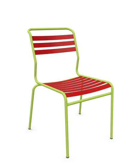 Schaffner Säntis Chaise à lattes Rouge 30 Vert Clair 63 