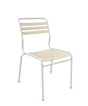 Schaffner Säntis Chaise à lattes Sable Pastel 15 Blanc 90 