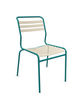 Schaffner Säntis Chaise à lattes Sable Pastel 15 Bleu Kali 56 
