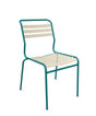 Schaffner Säntis Chaise à lattes Sable Pastel 15 Bleu Kali 56 