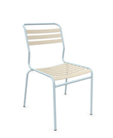 Schaffner Säntis Chaise à lattes Sable Pastel 15 Bleu Pastel 51 