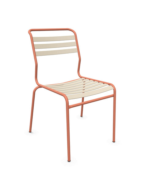 Schaffner Säntis Chaise à lattes Sable Pastel 15 Terracotta 84 