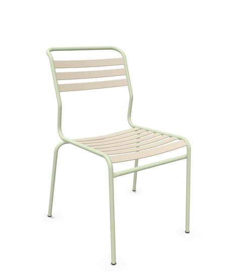 Schaffner Säntis Chaise à lattes Sable Pastel 15 Vert Pastel 64 