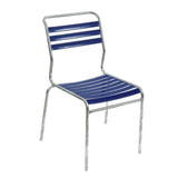 Schaffner Säntis Chaise à lattes Standard Bleu 53 / galvanisé à chaud 02 