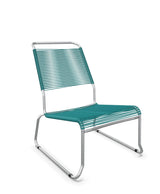 Schaffner Säntis Chaise basse Haut dossier luge Spaghetti Bleu Kali 56 Galvanisé à chaud 02 
