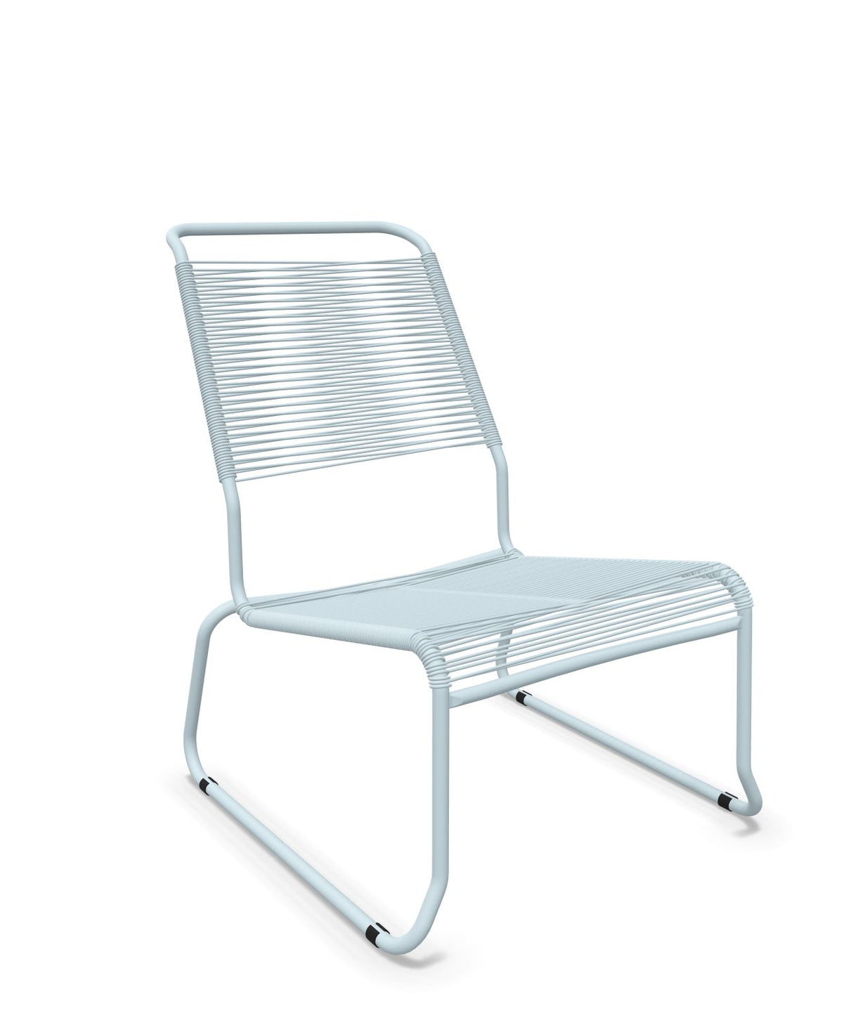 Schaffner Säntis Chaise basse Haut dossier luge Spaghetti Bleu Pastel 51 Bleu Pastel 51 