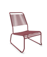 Schaffner Säntis Chaise basse Haut dossier luge Spaghetti Bordeaux 38 Bordeaux 38 