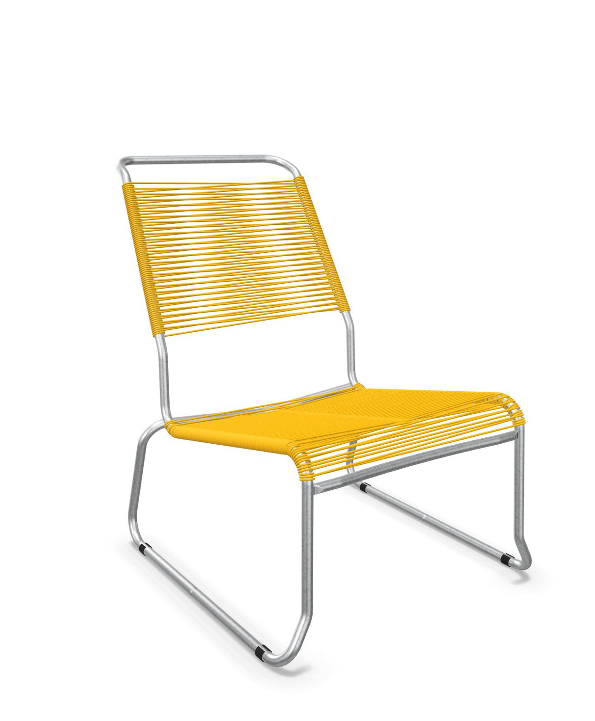 Schaffner Säntis Chaise basse Haut dossier luge Spaghetti Jaune 11 Galvanisé à chaud 02 