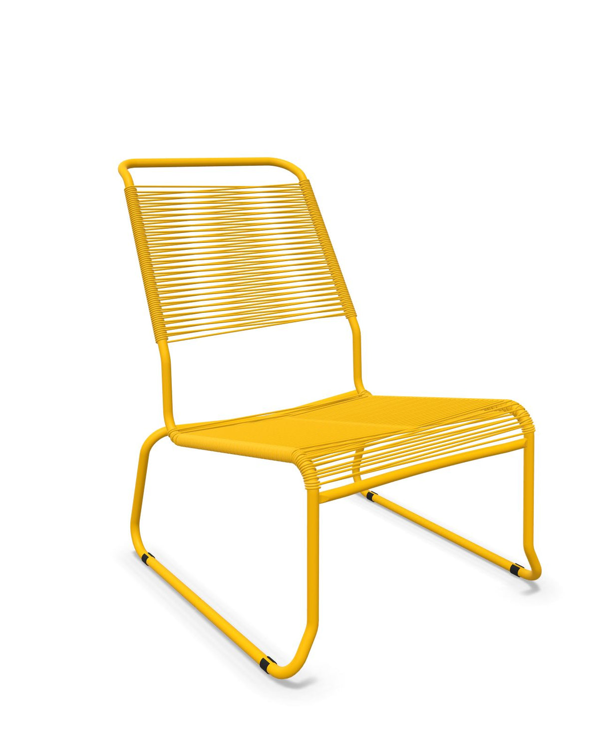 Schaffner Säntis Chaise basse Haut dossier luge Spaghetti Jaune 11 Jaune 11 