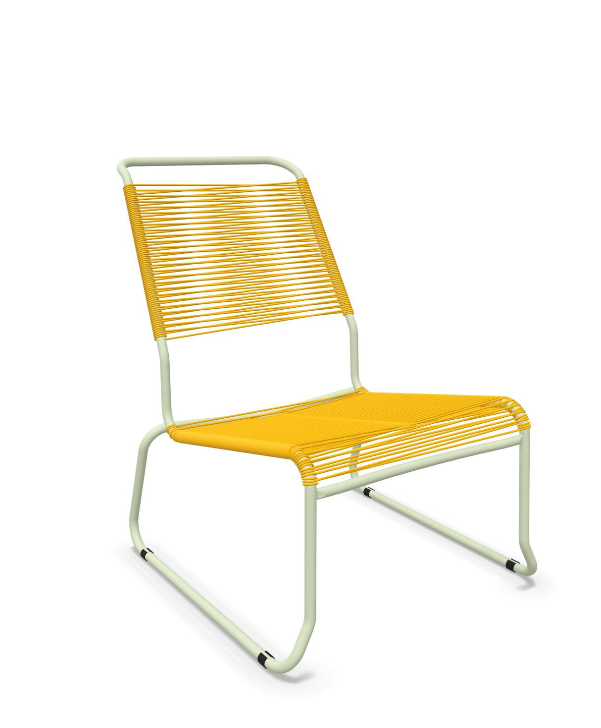 Schaffner Säntis Chaise basse Haut dossier luge Spaghetti Jaune 11 Vert Pastel 64 