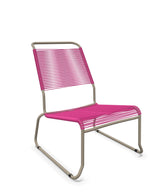 Schaffner Säntis Chaise basse Haut dossier luge Spaghetti Rose 41 Champagne 85 
