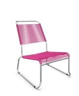 Schaffner Säntis Chaise basse Haut dossier luge Spaghetti Rose 41 Galvanisé à chaud 02 